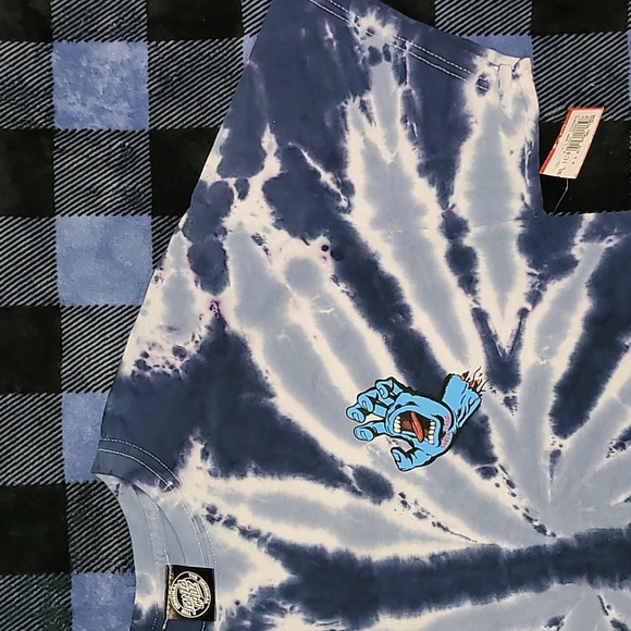 DEADSTOCK w/ tags. Santa Cruz. Screaming Hand. Tyedye.  Men's Large. - Picture 7 of 15